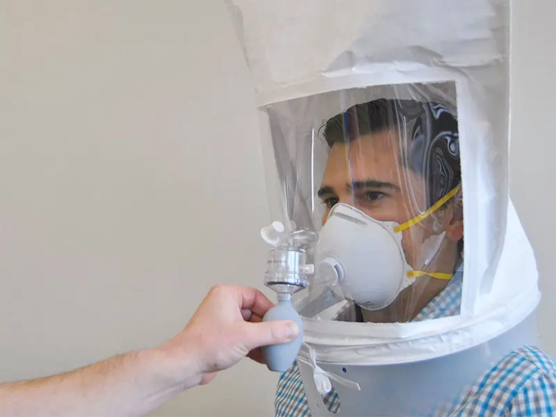 N95 mask fit testing under CSA Z94.4 — half-mask and full-face respirators.